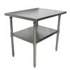 Bk Resources Work Table 16/304 Stainless Steel With Galvanized Undershelf 36"Wx30"D CTT-3630